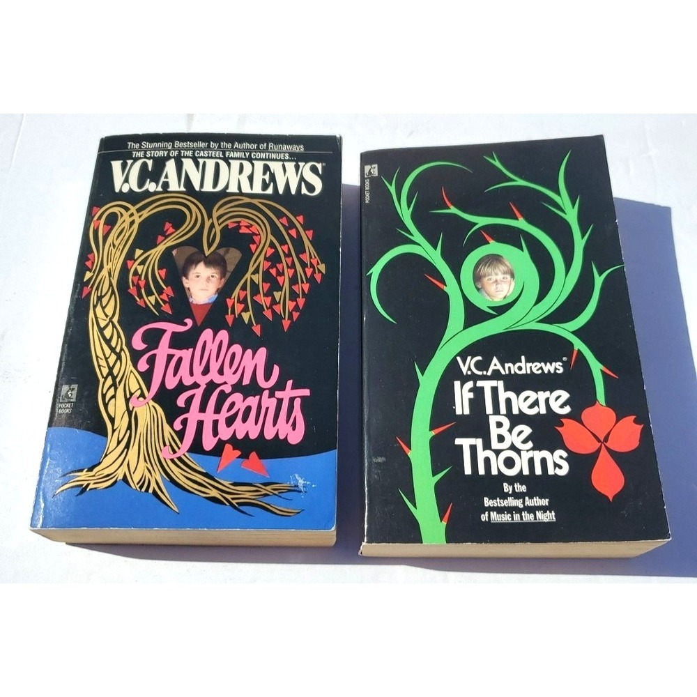VC Andrews PB lot of 2 Fallen Hearts If there be Thorns Paperback books
